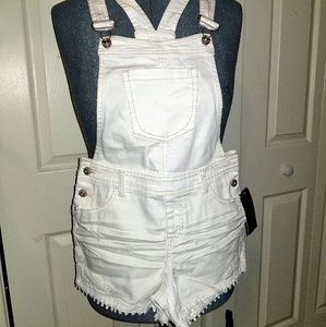 Girl's Denim Short Overalls (NWT) XL 14-16